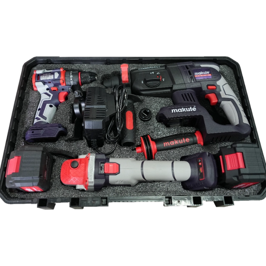 PACK Marteau perforateur + Meleuse + Viseuse 20V BRUSHLESS MOTOR