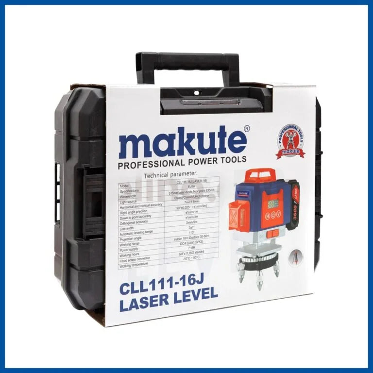 Niveau Laser 4D 16 Lignes 2 Batteries 3600 mAh